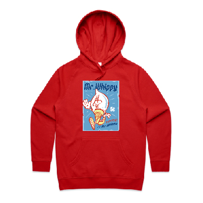 Yippee - Red Womens Hoodie