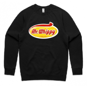 Mr Whippy - Black Mens Crew Jersey