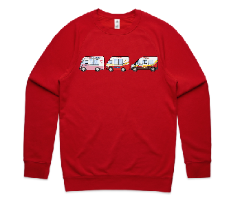 Trucks - Red Mens Crew Jersey